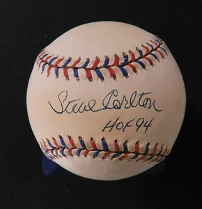 Steve Carlton Signed Autograph Baseball Beckett Certified  - Picture 1 of 3