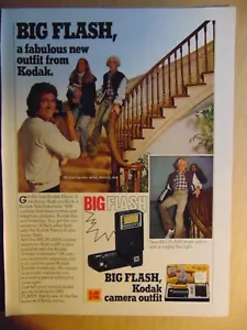 1977 BIG FLASH fotocamera KODAK Michael Landon pubblicità stampa artistica vintage - Foto 1 di 1