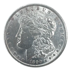 1890 P Morgan Dollar Uncirculated Mint State 90% Silver Coin  #8.4 - Picture 1 of 6