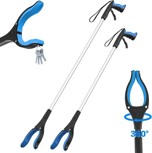 2-Pack 32 and 43 Inch Extra Long Grabber Reacher Tool Intergrated Design Heavy - Picture 1 of 12