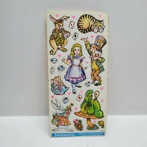 1983 Fantasies By Illuminations "Alice im Wunderland" 1 Stickerbogen - Bild 1 von 4
