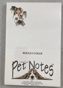 ROUGH COLLIE Pet Notes Tablets (2) writing tablet note paper NEW 5.5"  - Picture 1 of 4