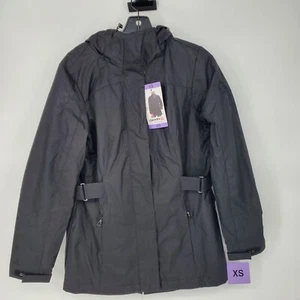 Chaqueta Gerry 3 en 1 Rain Systems para mujer XS negra con capucha resistente al agua nueva - Imagen 1 de 21