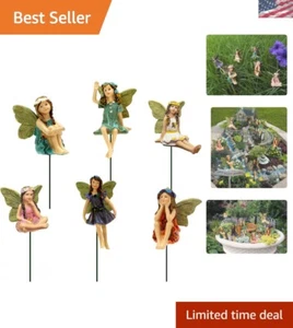 Creative Indoor/Outdoor Fairy Garden Decor - 6 Joyful Figurines Included - Picture 1 of 9