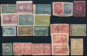 TURKEY, OTTOMAN UNCHECKED USED LOT OF 24 DIFF. POSTAGE STAMPS & REVENUES. #A146 - Picture 1 of 1