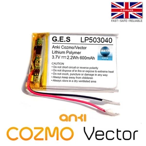 Anki Cozmo / Anki Vector Robot *UPGRADE* 3.7V 600mAh LiPo Battery - 503040 - Picture 1 of 1