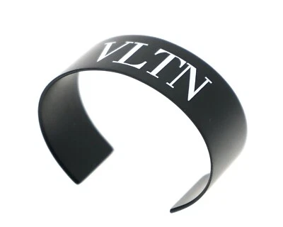 Pulsera Brazalete Valentino Garavani Metal Negro Nueva Foto 1 de 4
