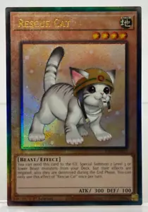 Yu-Gi-Oh! TCG Rescue Cat (Alt Art) RA02-DE001 Prismatic Ultimate Rare NM/M - Bild 1 von 1