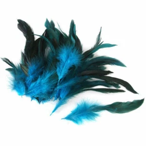 50 X Schöne natürliche Gans Hahn Federn Fascinator NEU. N7I2 Handwerk T9S0.AU - Bild 1 von 10