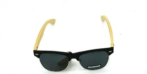 Echo Bamboo Sonnenbrille polarisiert türkis blau verspiegelt Cat-3 UV400 Gläser NEU - Bild 1 von 4