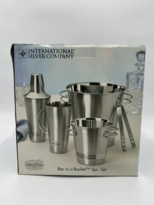 International Silver Company Bar in a Bucket 5 Piece Set 99110399 - Picture 1 of 7