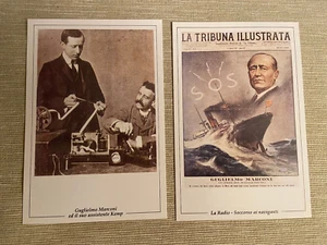 TEMATICA MARCONI 2 CARTOLINE ANNO 1995 - Foto 1 di 2