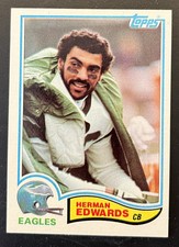 1982 Topps HERMAN EDWARDS football card #442 🔥 Free Shipping