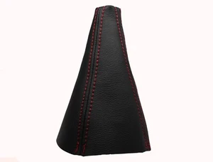 MAZDA 2 (2003-2007) Soufflet Levier De Vitesse 100% Cuir - Couture Rouge - Picture 1 of 1