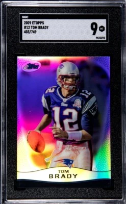 2009 ETopps Tom Brady /749 SGC 9 - Image 1 of 2