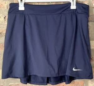 Nike Plisado Espalda Tenis Skort Falda Azul Marino Pantalones Cortos L LG - Imagen 1 de 4