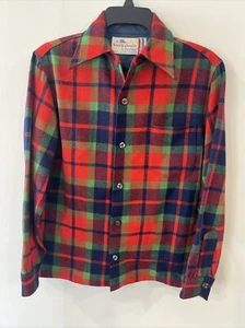 Vintage Knockabouts By Pendleton Wool Flannel Men’s Shirt Made USA NOS - Picture 1 of 13