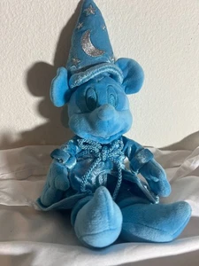Disney Parks Ink Paint Blue Sorcerer Mickey Mystery Paint Can Plush 12" Silver - Picture 1 of 8