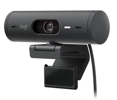 Logitech Brio 500 Full HD-Webcam Auto-Lichtkorrektur & Doppelmikrofon, Graphit - Bild 1 von 4