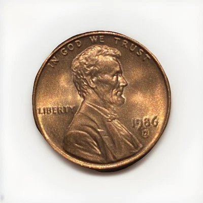 LINCOLN MEMORIAL 1986 ERROR - D MS Mint State uncirculated - Image 1 of 4