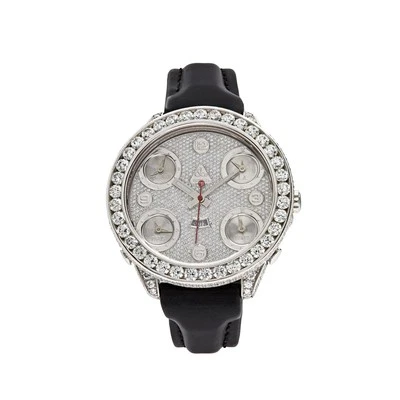 Jacob & Co. Five Time Zone Steel Diamond JCM-30 - Image 1 of 4