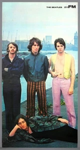 THE BEATLES – rare vintage original early 1970s Japanese FM promo poster - Picture 1 of 3