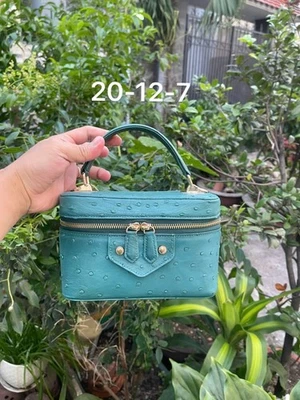 Luxury GENUINE Ostrich Leather Women's Handbag Shoulder Bag  Handle - Image 1 of 4