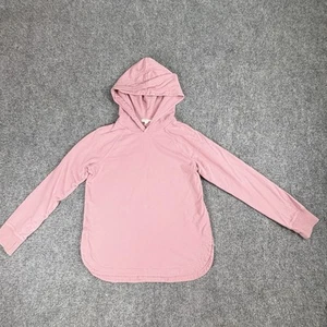 Crewcuts Hoodie Girls M Pink Long Sleeve Thumbholes Athleisure Casual Preppy - Picture 1 of 9