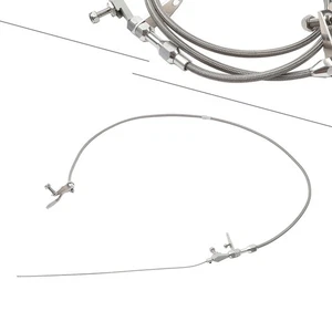 Kickdown-Rastkabel aus silberfarben geflochtenem Edelstahl für Ford C6-Getriebe - Picture 1 of 10