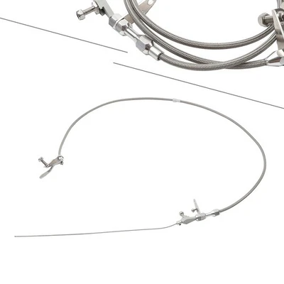 Kickdown-Rastkabel aus silberfarben geflochtenem Edelstahl für Ford C6-Getriebe - Image 1 of 4
