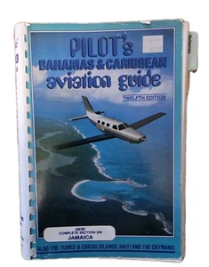 Pilots Aviation Guide: Bahamas and Caribbean 1989 Spiral Bound VINTAGE - Bild 1 von 9