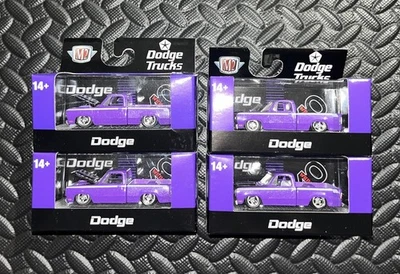 New M2 Machines 1972 Dodge Adventurer 100 Custom 440 PURPLE Lot Of 4 New - Image 1 of 4
