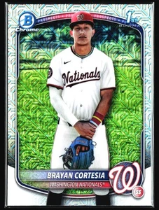 2025 Bowman Chrome Mojo Brayan Cortesia Rookie Washington Nationals #211 - Picture 1 of 2