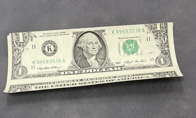 $1 Us Cut From Original Sheet. ￼ five dollars US novelty. - Image 1 of 4