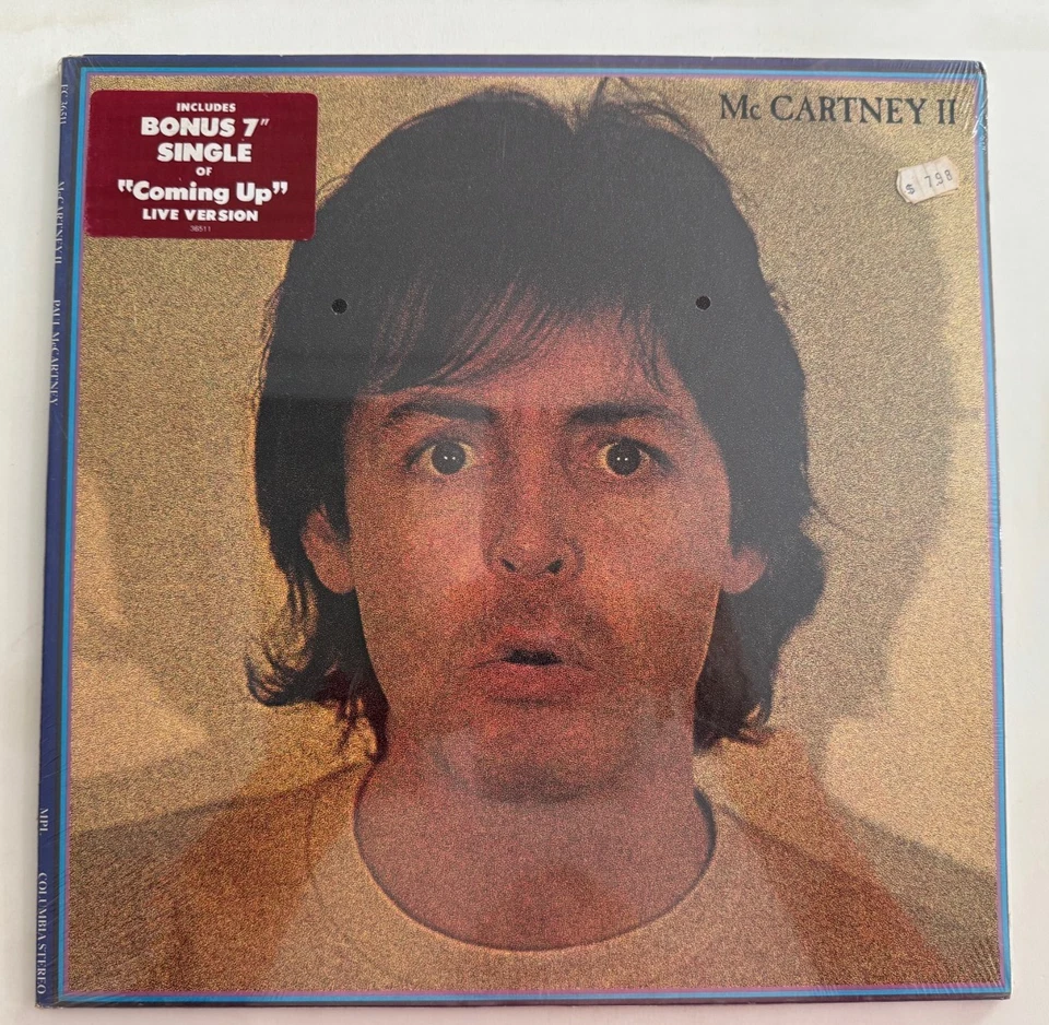 Paul McCartney LP "McCartney II Columbia FC 36511 Still Sealed! W/Hype & Bonus 7 - Image 1 of 2