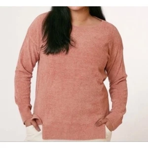 Barefoot Dreams Cozy Chic Ultra Lite Dockside Pointelle Pullover Sweater Comfort - Picture 1 of 7