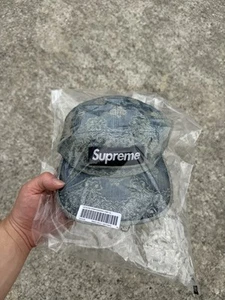 Supreme Jacquard Denim Bandana Camp Cap S/S 25 IN HAND SHIPS FAST✅ - Picture 1 of 5