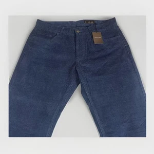 NWT Dunning Seabury Mens Corduroy Performance Golf Pants 36x34 Halo Blue Stretch - Picture 1 of 8