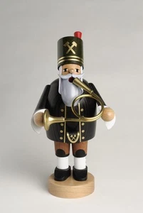 Räuchermann Bergmann mit Horn BxTxH= 10x9x20cm NEU Rauchen Rauchfigur Rauchmann - Picture 1 of 1