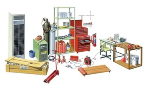 Fujimi Model 1/24 Garage & Tools Series No.1 Garage GT-1 - Picture 1 of 2