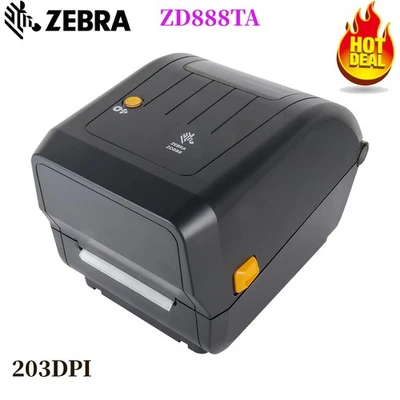 Zebra ZD888TA 203DPI Thermotransfer + Direktthermischer USB-Desktop-Drucker - Bild 1 von 4