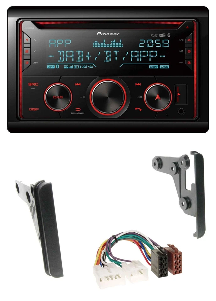 Pioneer 2DIN DAB MP3 Bluetooth USB CD Autoradio für Toyota Highlander Matrix RAV - Bild 1 von 4