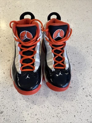 Nike Jordan Niños Talla 13 C Top Alto Naranja/Negro/Blanco Foto 1 de 4