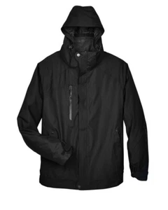 North End Winter Coat Jacket Mens L brand new $300 retail Black w Gray plaid - Picture 1 of 6