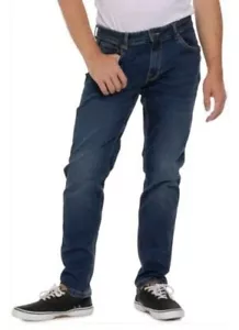 Men's Quiksilver Slim Fit Denim Blue Jeans Pants Stuyvesant Wash Size 36 X 32 - Picture 1 of 3