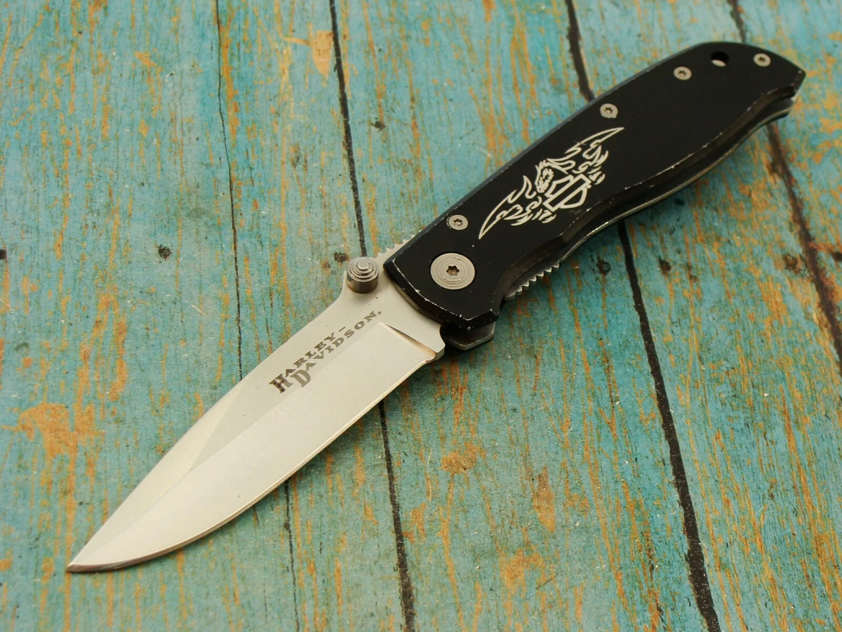 Harley Davidson Motorcycle Knife In Collectible Modern Factory