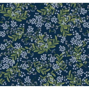 Contemporary / Traditional  Rifle Paper CO Cornflower Navy Blue  RP7384 - Picture 1 of 2