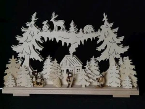 Illuminated Arch with Ski and Sled Children B x H= 50x31cm NEW - Picture 1 of 1