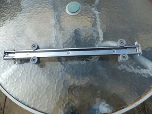 left - BASKET RUNNER / rail assembly for Smeg Dishwasher model DC122SS - Spares - Picture 1 of 4
