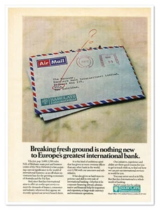 Publicidad impresa Barclays International Vila nuevas Hébridas vintage 1972 anuncio - Imagen 1 de 4